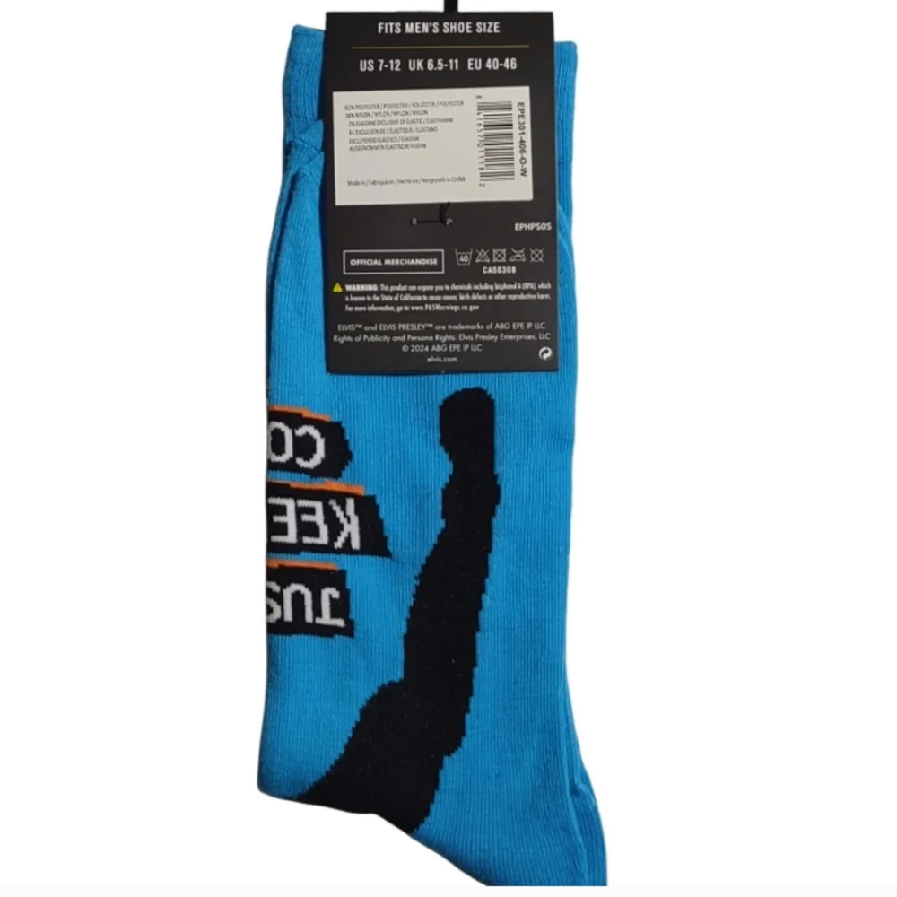Men's Elvis Presley Crew Socks  Novelty Unisex Giftable Bundle And Save